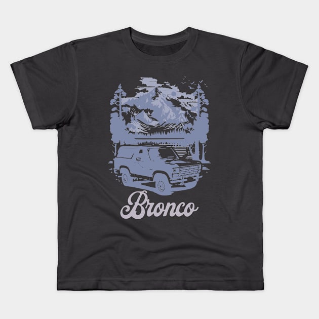 Bronco. Kids T-Shirt by lakokakr